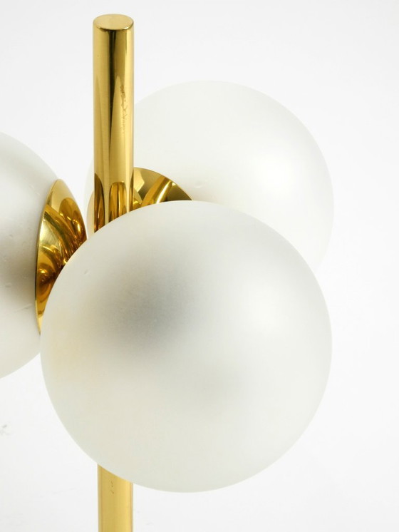 Image 1 of Original 1960s Space Age brass table lamp by Kaiser Leuchten