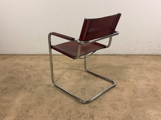 Image 1 of Fauteuil cantilever MG5 en cuir, conçu par Mart Stam pour Matteo Grassi, années 1970
