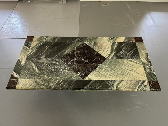 Image 1 of Mesa de centro rectangular de mármol 70s