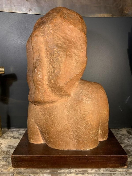 Sculpture Expressionniste Art Déco Buste de Femme Nue par Harry Elstrom, années 1940 – Art Deco (photo 9 of 18)