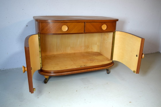 Image 1 of Art Deco dressoir uit de jaren 30, vintage kast, ladekast, kledingkast