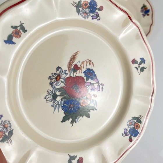 Set mit 6 "Agreste" Sarreguemines Desserttellern, 20. Jahrhundert – Geschirr, Ceramic, Vintage (photo 8 of 8)