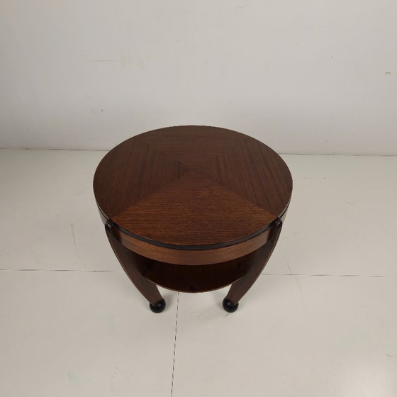 Image 1 of Art Deco oak coffee table – Amsterdam School, Netherlands, 1930s