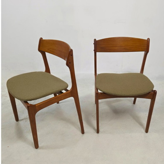 4x Erik Buch Sedie da pranzo design danese anni '60 Rivestite – O.D. Mobler, Wood (photo 4 of 7)