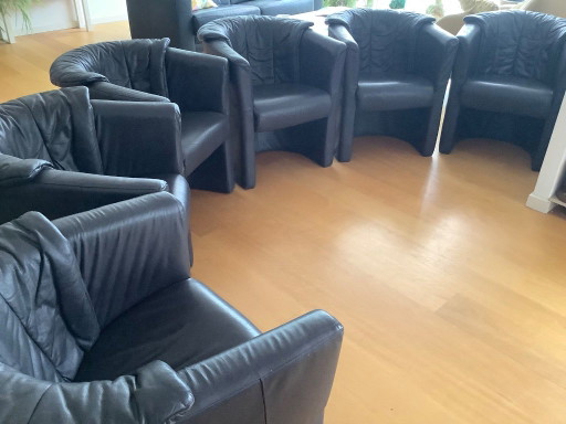 6 sillones Rolf Benz modelo 390 – fauteuils, Leather