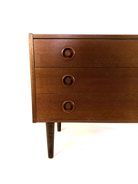 Image 1 of Vintage Deense teakhouten ladekast ‘60