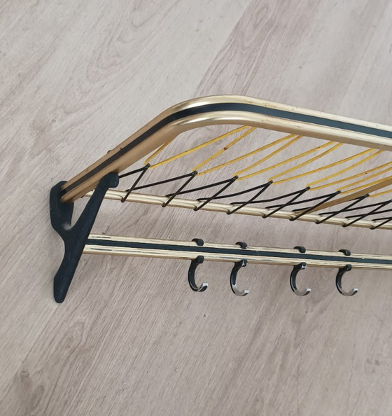 Distinctive 1950s string coat rack – Metal, Plastic (photo 4 of 10)