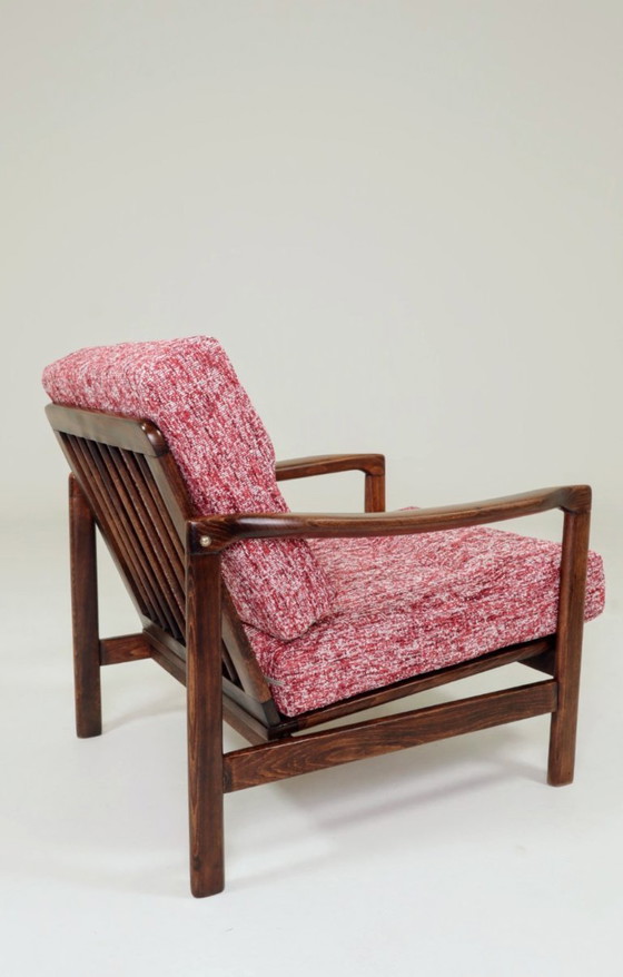 Image 1 of Fauteuil vintage red lobster mid century modern design 1965