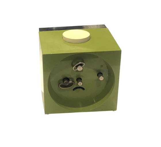 Image 1 of Vintage Kaiser Alarm Clock – Space Age – West Germany – Green Chrome – 1970s