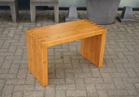 Image 1 of Vintage solid pine bench in the style of Ate van Apeldoorn, 1970s