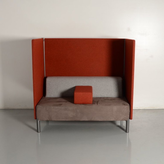 Vepa Moi Sofa, 140 X 84 Cm, Rot / Anthrazit – Akustiksofa, Metal, Textile (photo 2 of 5)