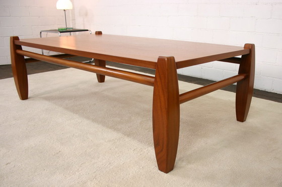 Image 1 of Top! Danish Vintage Teak Coffee Table / Mid - Century Coffee Table in the style of Sergio Rodrigues, Percival Lafer, excellent c