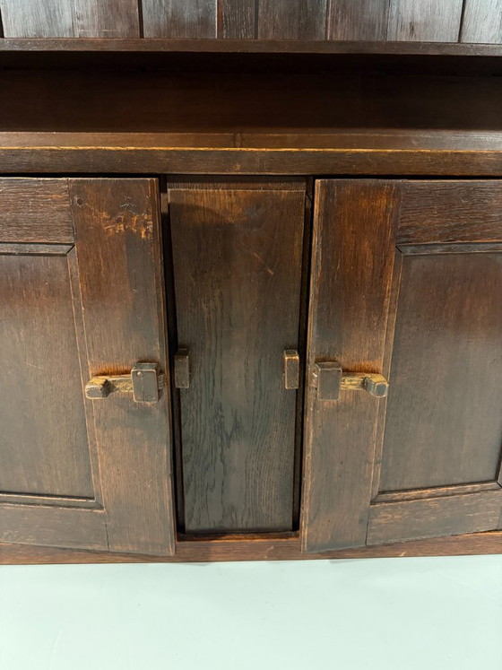 Assembled antique crisis cabinet 1900-1940, Wall cabinet, Wood, Brown, Klassiek (photo 10 of 15)