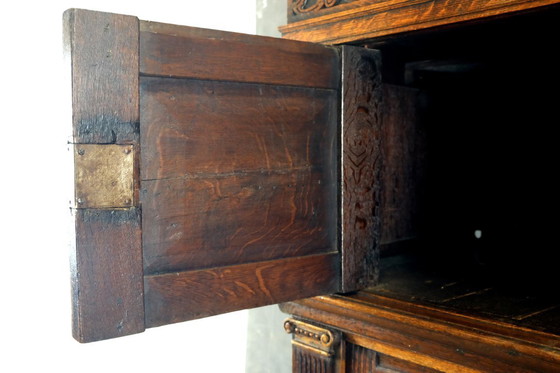 Image 1 of 17th century Dutch pilaster cabinet.