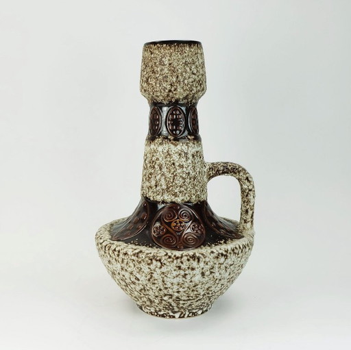 large 54 cm VASE floor vase 1970s fat lava glaze ornamental decor model 100