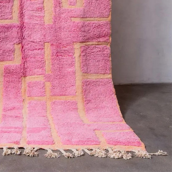 Authentischer rosa Beni Ouaraine-Teppich aus Naturwolle, Größe 200/300 cm – Ahrend, Teppiche & Läufer, Wool (photo 4 of 9)