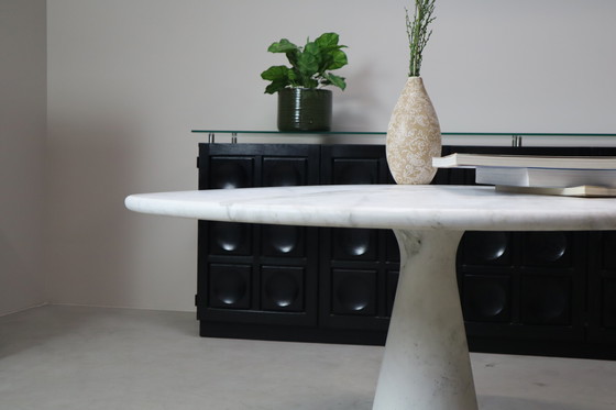 Image 1 of Angelo Mangiarotti ‘M1’ Dining Table in Solid Carrara Marble