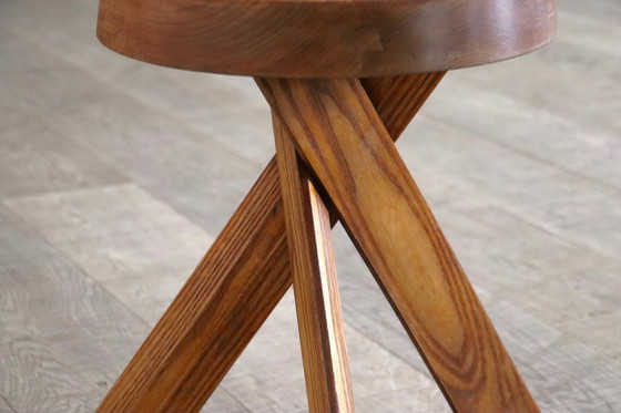 Image 1 of Pierre Chapo S31 krukken van massief iepenhout, Frankrijk 1974