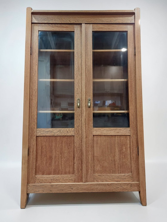 Image 1 of antieke boekenkast servieskast Art Deco