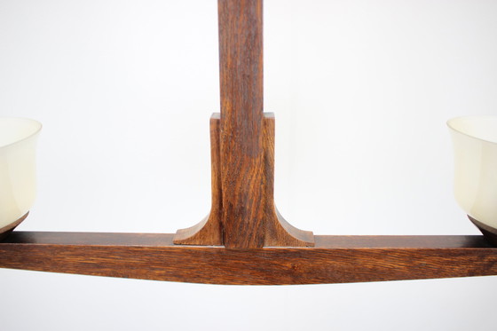 Image 1 of Mid-Century Wooden Chandelier, 1930s