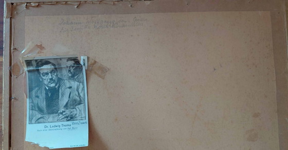 Image 1 of Dessin original de Johann Wolfgang von Goethe, signé Karl Bauer