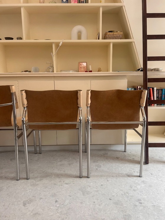 Image 1 of Chrome chairs