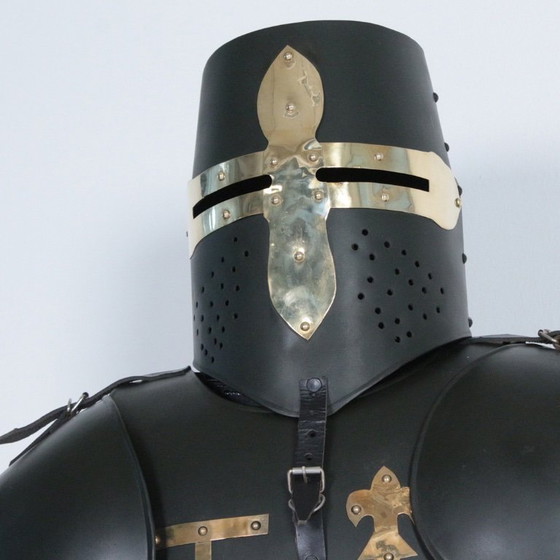 Image 1 of Knight Armour with Shield — Full-Size Replica — Display-Ready Medieval Statement Piece