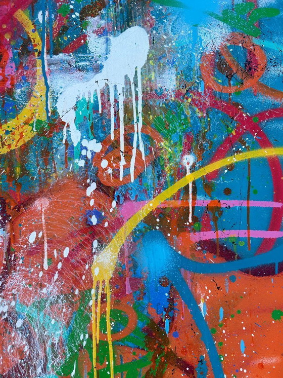 Image 1 of REYES - Disordine esplosivo - Dipinto dell'artista