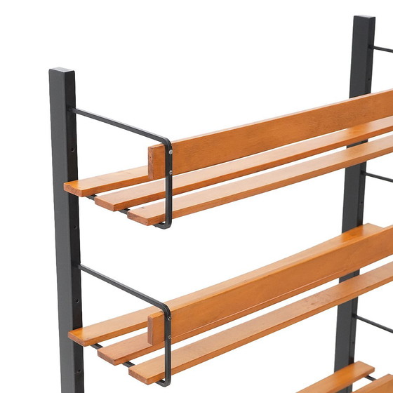 Image 1 of Librería de metal y fresno, años 60