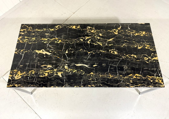 Image 1 of Tavolino da caffè Florence Knoll con piano in marmo nero, anni '60