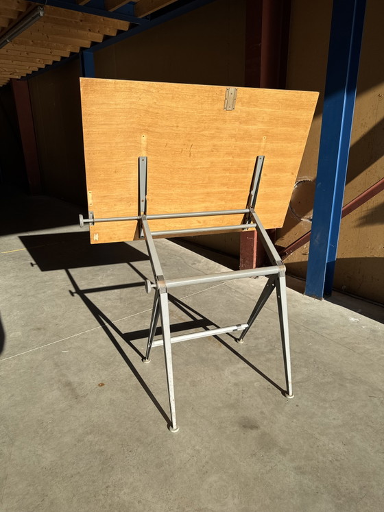 Industriële Ahrend Cirkel Kramer Tekentafel Bureau Werktafel – Iron (photo 5 of 12)