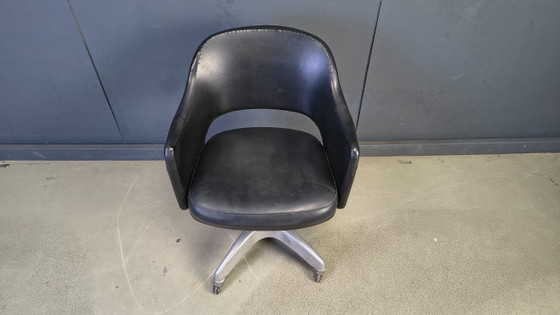 Mid Century Desk Chair, 1950s – Office chairs, Metal, Skai (photo 10 of 12)