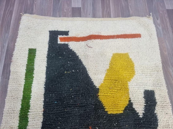 Marokkanischer Beni Ouarain Berberteppich, handgewebt, handgefertigt, 2,5 x 1,5 m – Teppiche & Läufer, Wool (photo 7 of 9)