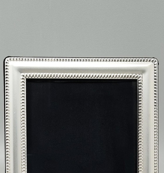 Prachtige Fotolijst uit de jaren 70 in Verzilverd met Glas. Gemaakt in Italië – Lijsten, Silver (photo 6 of 7)
