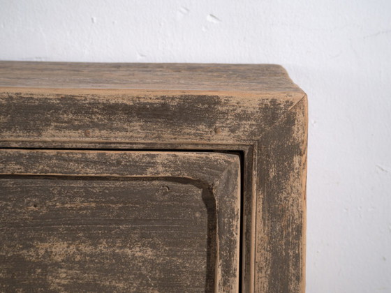 Antique sideboard in pine wood - China, circa 1950 – Sideboard cabinet, Iron (photo 27 of 40)