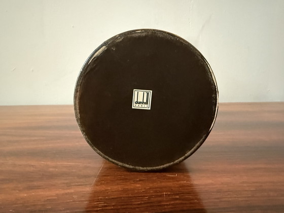 Image 1 of Ceramic tobacco jar with leather upholstery – circa 1940s–1950s