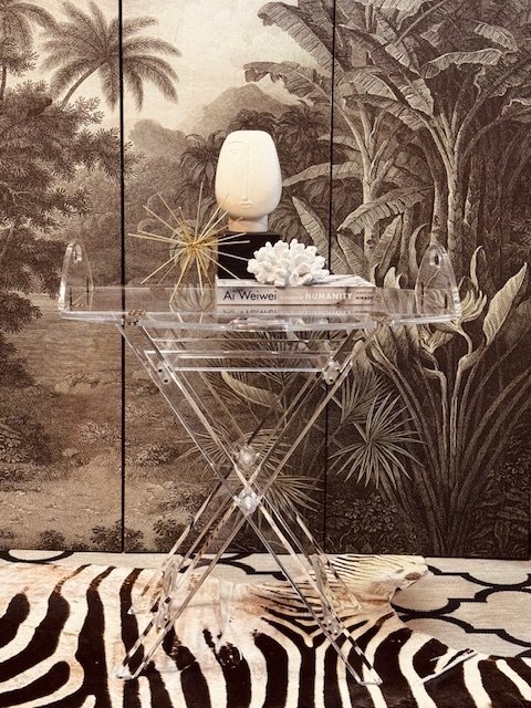 Image 1 of Lucite Plexiglas Perspex Butler Tray