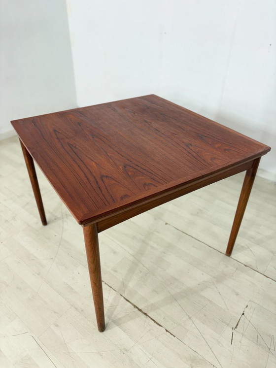 Image 1 of Deense teakhouten eettafel / Teakhouten eettafel uit de jaren 60 / Eettafel in mid-century stijl / Vintage teakhouten eettafel
