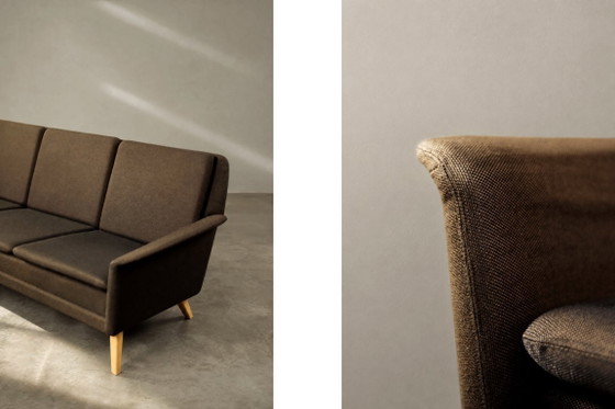 Mid-Century Danish Modern Brown 3-Seater Sofa by Folke Ohlsson for Fritz Hansen, 1960s – 3-5 seaters (photo 13 of 22)