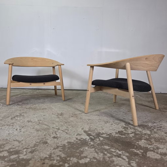 Henrik Bonnelycke, modèle # 102 Lounge Chair Design Danois, Fauteuils, Bois, Noir (photo 5 sur 17)