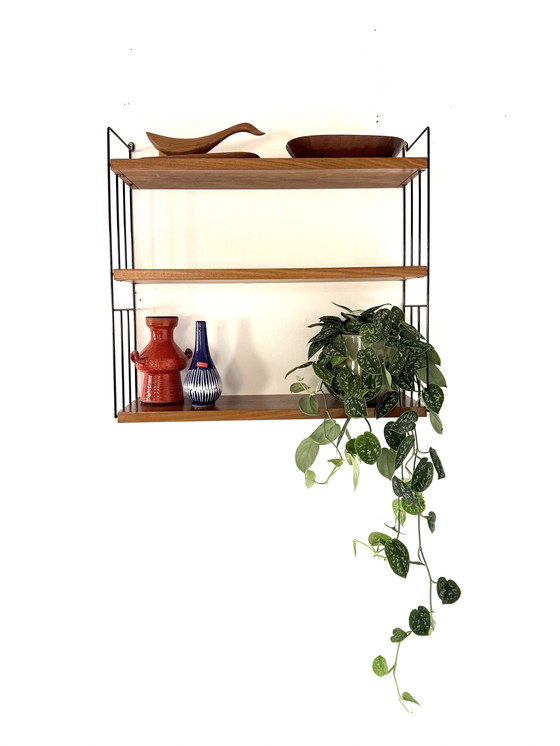 Image 1 of Vintage teakhouten wandrek, WHB Germany ‘60