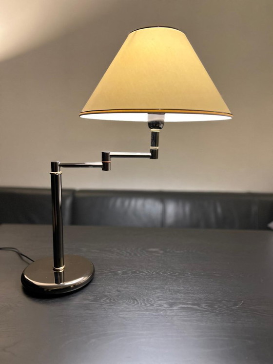Image 1 of Lampada da tavolo o scrivania AF Cinquanta, design italiano, vintage anni '70, braccio girevole regolabile