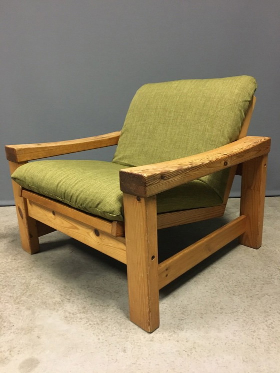 Swedese, Yngve Ekström Poltrona anni '60, Poltrone, Legno, Tessile, Verde, Scandinavian (foto 8 di 9)