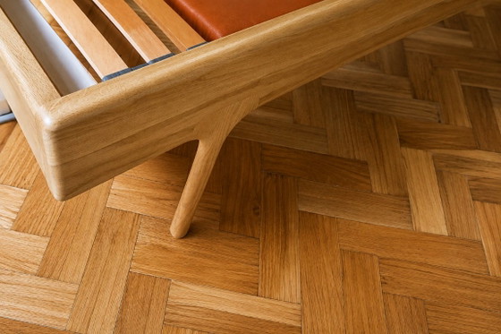 Letto Gazzda Fawn 180x200 - Rovere massello e pelle – Letti matrimoniali, Wood, Leather (photo 3 of 7)