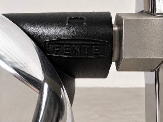 Vintage FENTE Rolling Table with Chrome Frame on Castors, 1970s – Side tables (photo 3 of 9)