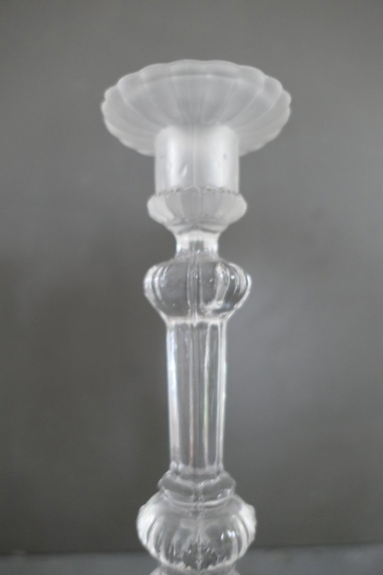 Image 1 of Set di candelieri Art Déco Val Saint Lambert "Griffon"