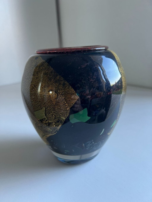 Blown glass vase, Jean-Claude NOVARO