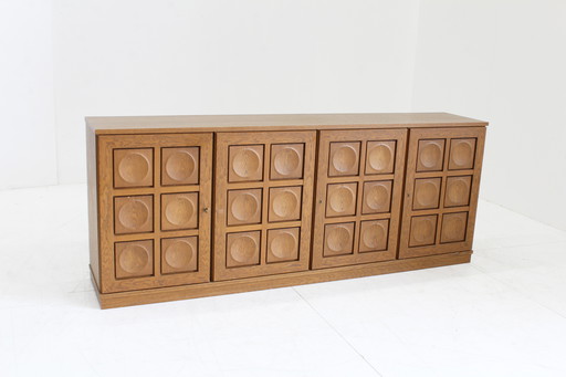 Vintage Brutalist Sideboard 1970s Gerhard Bartels