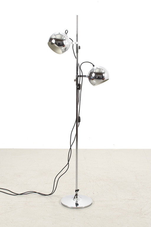 Vintage chrome floor lamp