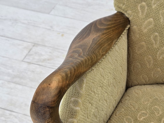 Image 1 of Poltrona danese degli anni '60 di Slagelse Møbelværk, modello 157, velluto